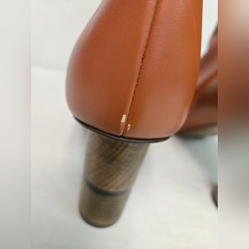 NEOU Stan clowesia 80 leather ankle boots Brown Woman's Size 40 1/2 Heeled Boots - Picture 12 of 16